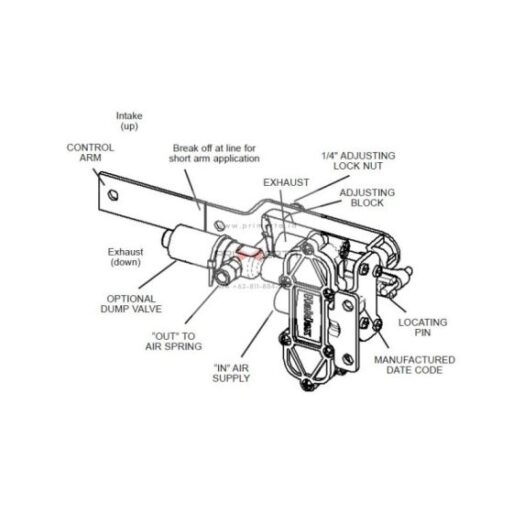 haldex air height control leveling valve 90054007 usa